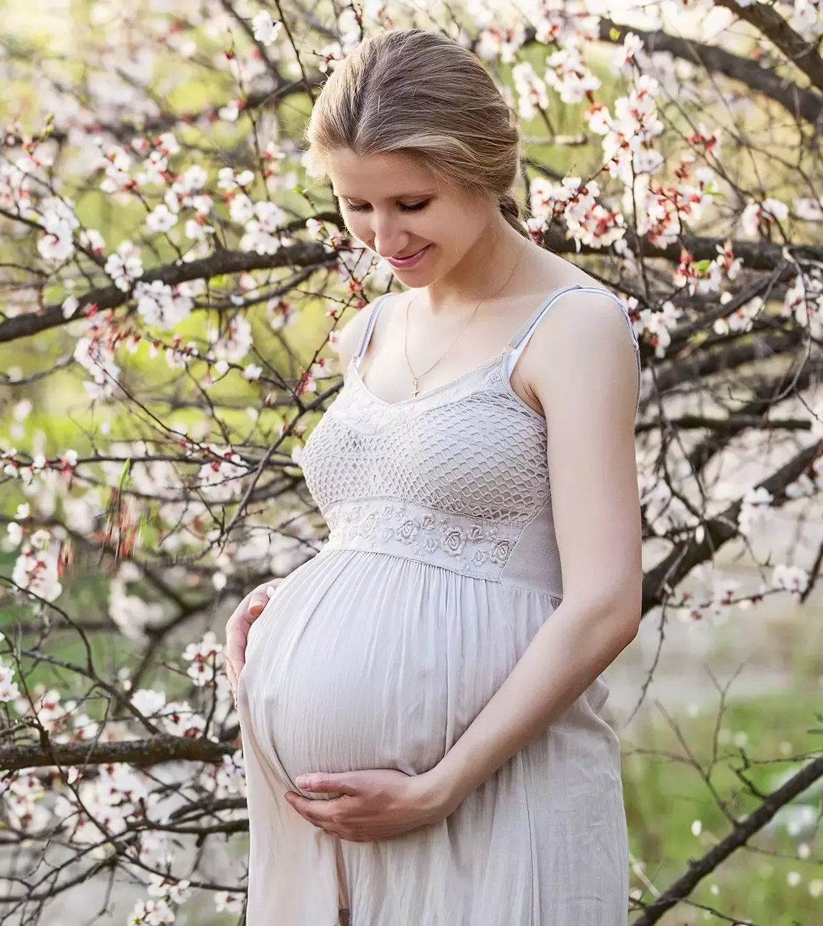 happy pregnant woman