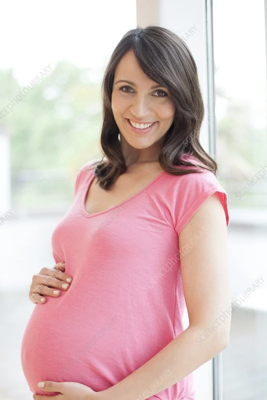 happy pregnant woman