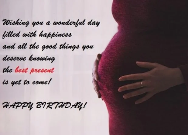 happy pregnant woman