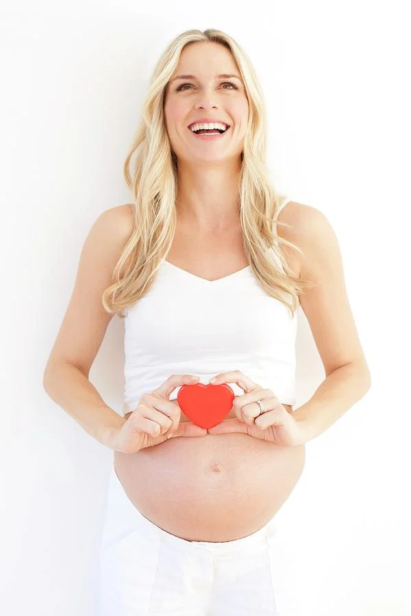happy pregnant woman