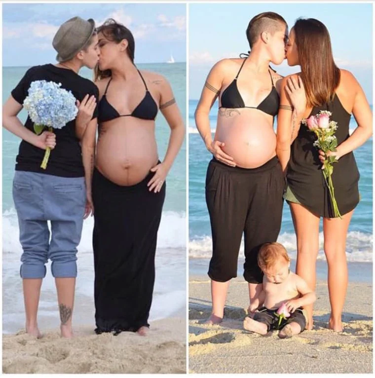pregnant lesbian couple